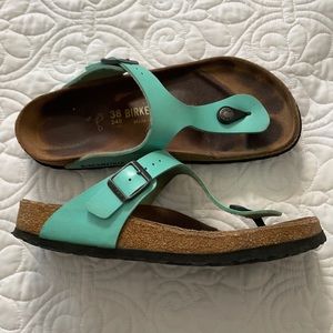 Birkenstock gizeh side 38 teal